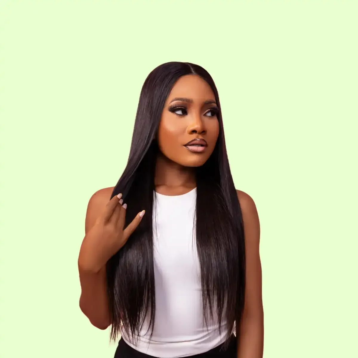 LUXURY REMY MIRROR STRAIGHT WIG 